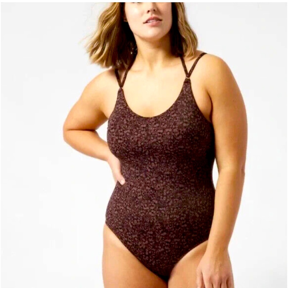 NWT Athleta Keyhole One Piece Swimsuit Print